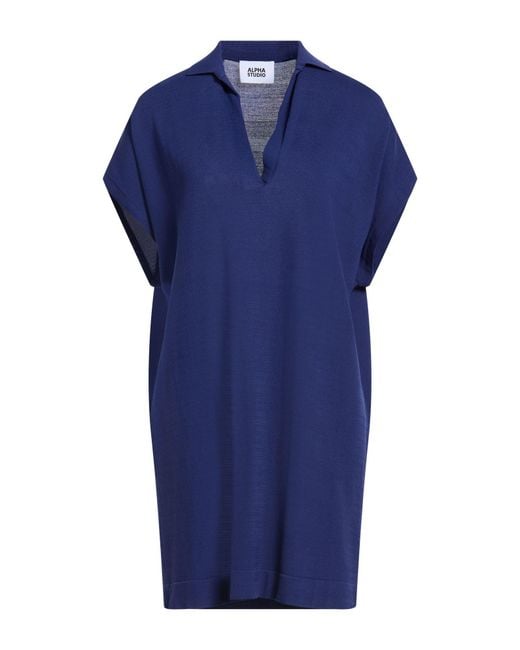 Alpha Studio Blue Mini Dress