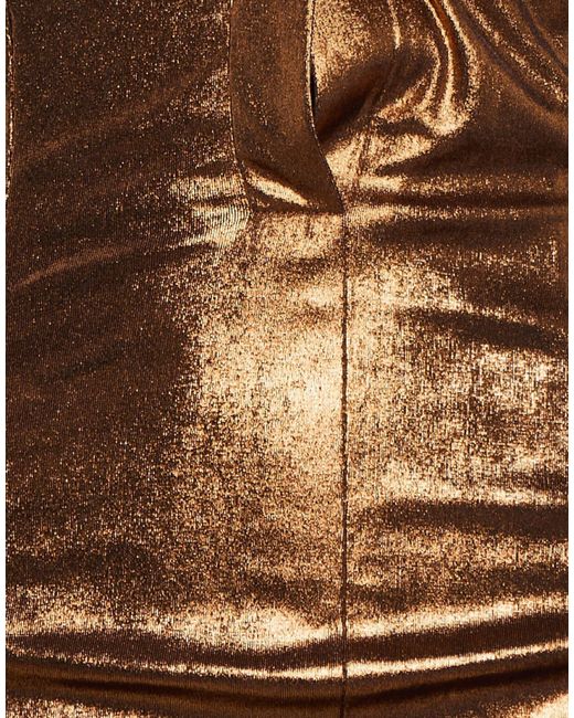 LAQUAN SMITH Brown Bodysuit Polyester, Elastane