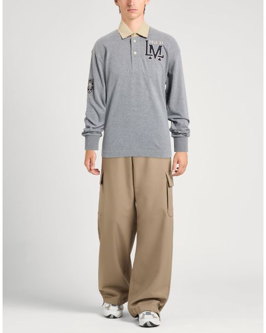 La Martina Gray Polo Shirts for men