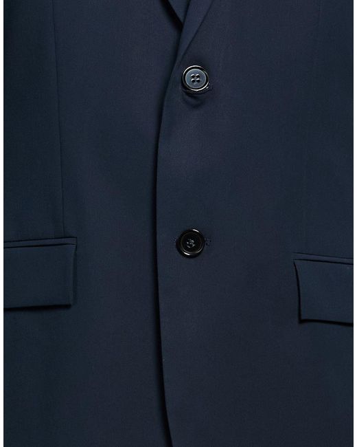 Calvin Klein Blue Blazer Cotton, Polyamide, Elastane for men