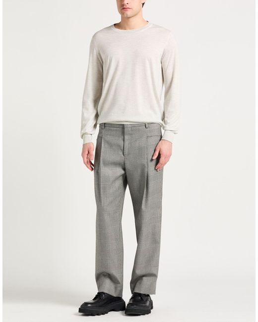 Brunello Cucinelli White Cashmere Sweater Virgin Wool, Cashmere for men