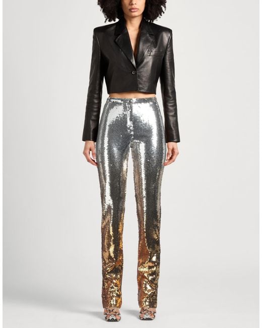 Rabanne Metallic Pants Polyester