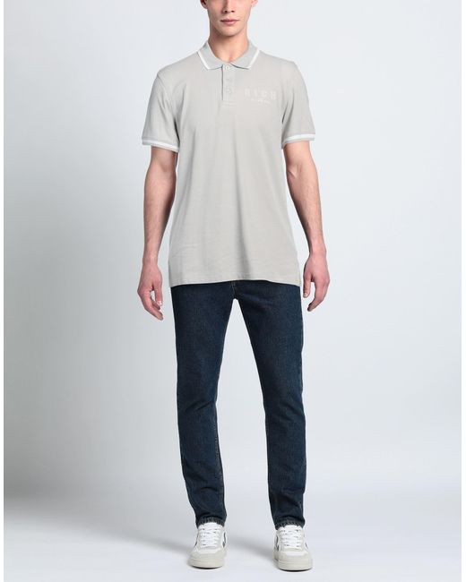 John Richmond White Polo Shirt Cotton for men