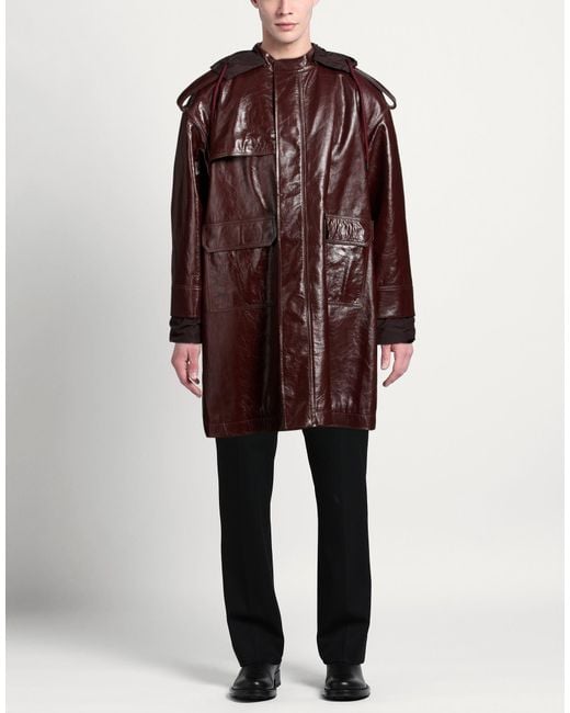 Ambush Purple Coat Leather for men