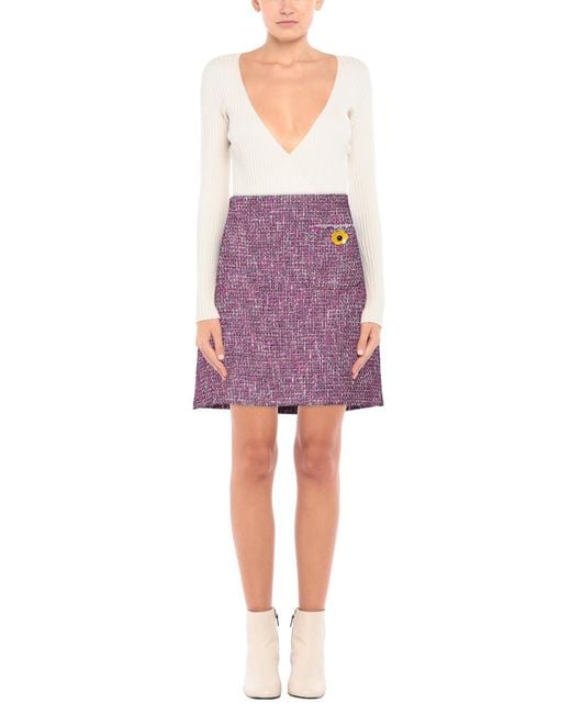 Ottod'Ame Purple Mini Skirt
