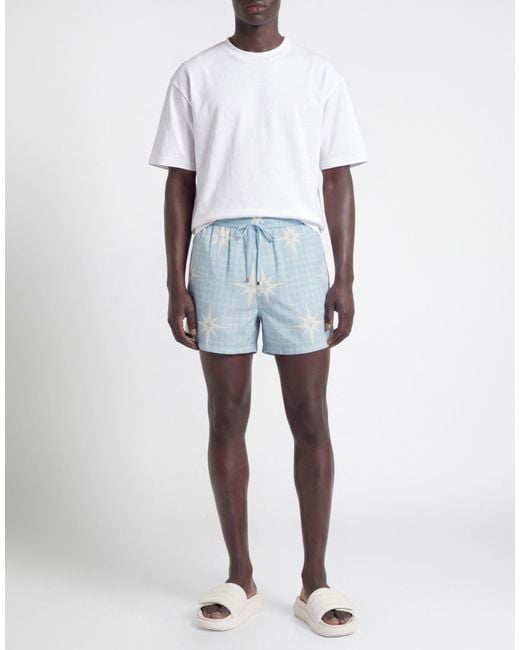 Amiri Blue Shorts & Bermuda Shorts Viscose for men
