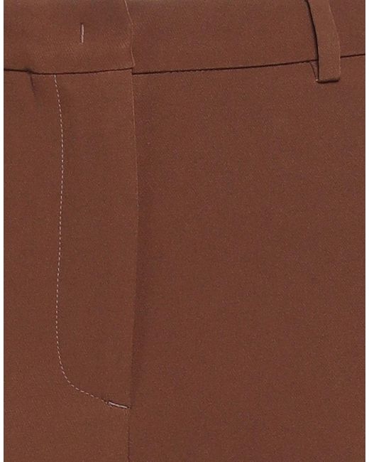 SEVENTY VENEZIA Brown Pants Polyester, Elastane