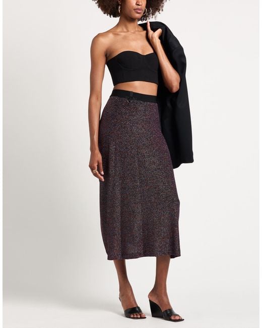 High Gray Midi Skirt