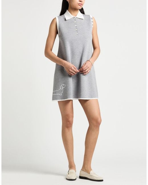 Thom Browne Gray Mini Dresses
