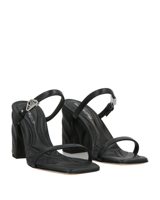 McQueen Black Sandals