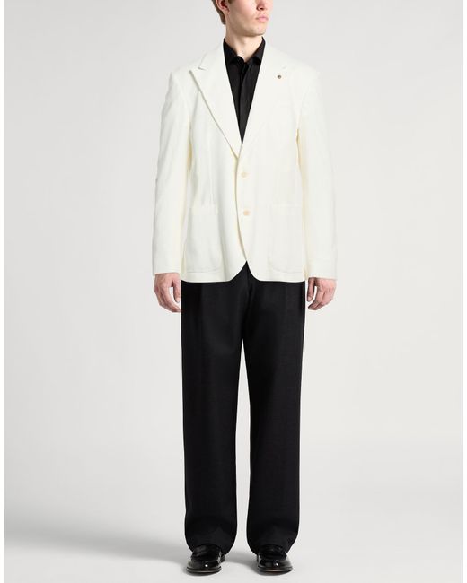 Barbati White Blazers for men