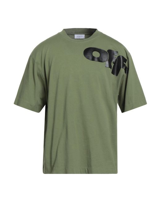 Off-White c/o Virgil Abloh Green T-Shirts for men