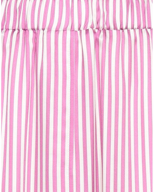 Shirtaporter Pink Garnet Midi Skirt Viscose, Silk