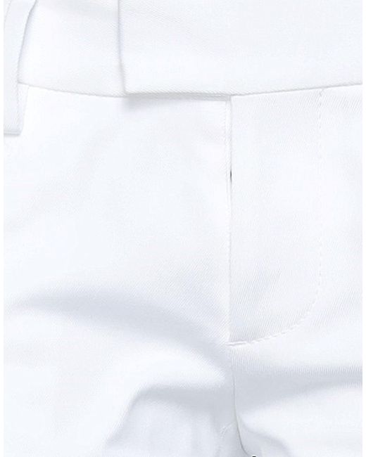 DSquared² White Pants Cotton, Elastane