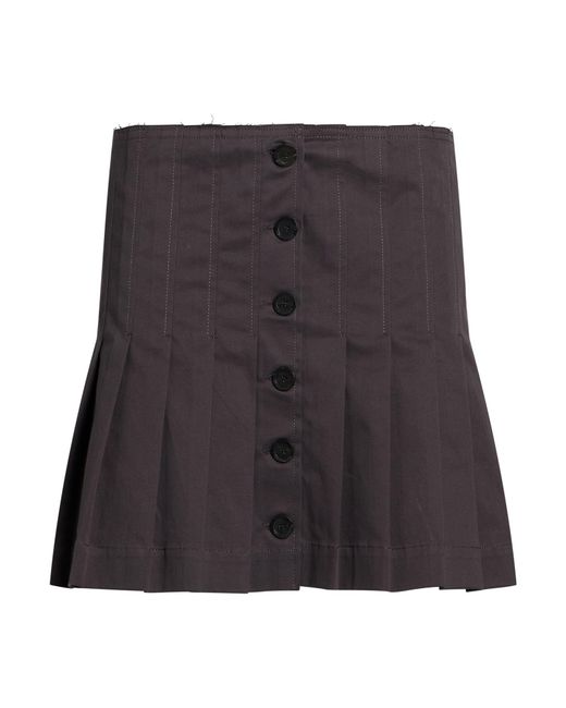 Semicouture Gray Mini Skirt
