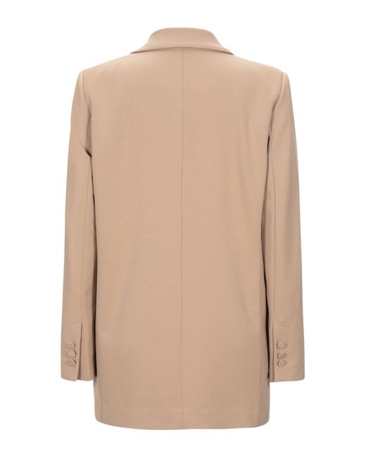 Atos Lombardini Natural Camel Blazer Viscose, Polyester, Elastane