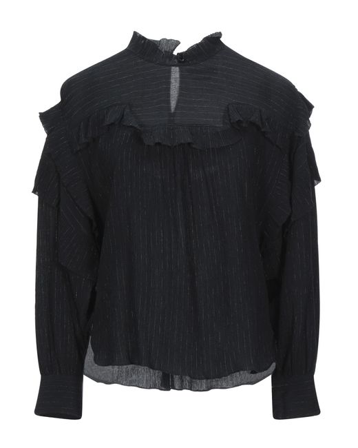 Isabel Marant Cotton Blouse in Black | Lyst