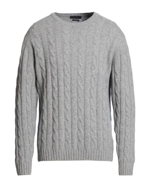 Daniele Fiesoli Gray Absolutely Sweater Merino Wool for men
