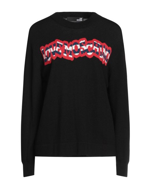 Pullover Love Moschino de color Black