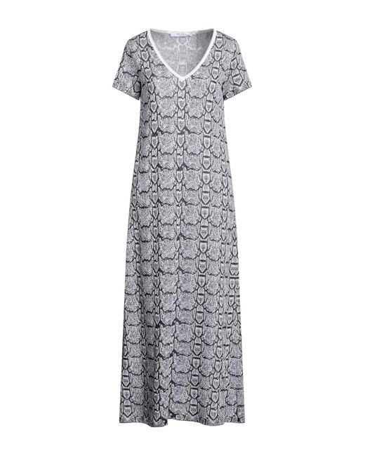 NEERA 20.52 Gray Maxi Dress