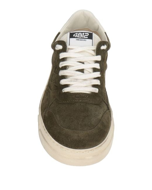 4b12 Green Trainers for men