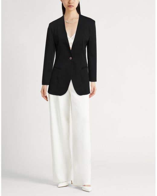 Alysi Black Blazer Cotton, Polyamide, Elastane
