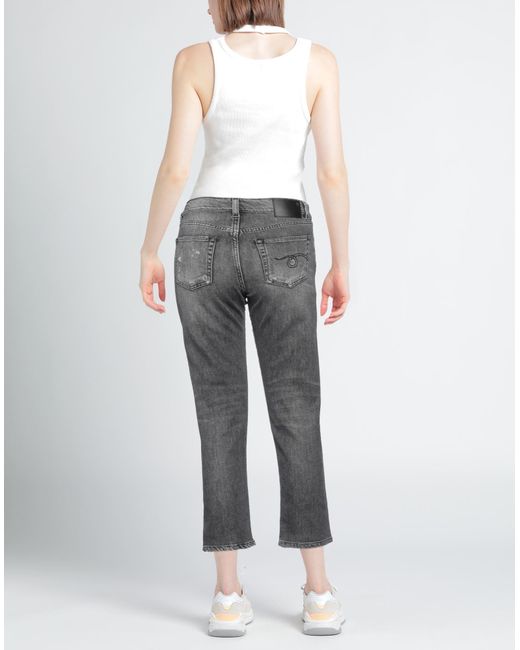 Pantalon en jean R13 en coloris Gray