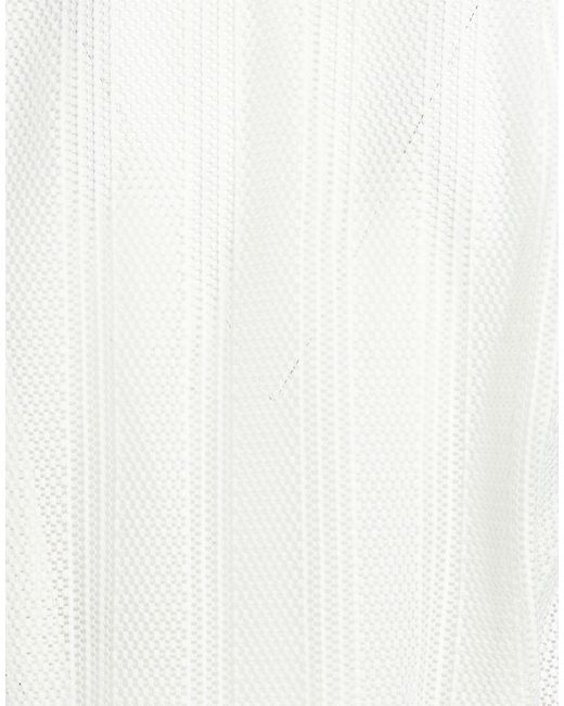 Second Layer White Ivory Shirt Polyester for men
