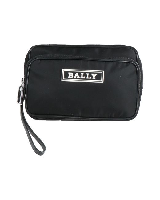 Bally Black Beauty Case Textile Fibers, Soft Leather for men