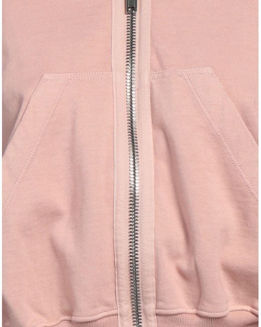 Rick Owens Pink Sweatshirt