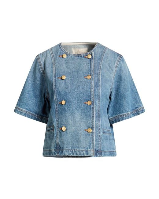 Ulla Johnson Blue Denim Outerwear Cotton