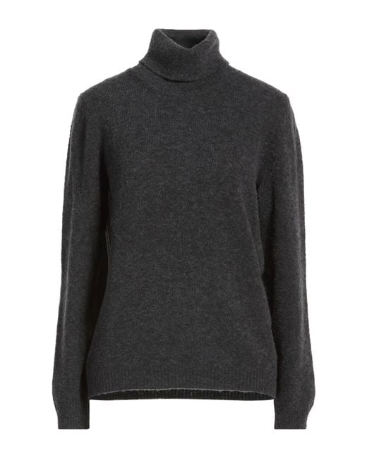 Gran Sasso Black Light Turtleneck Virgin Wool, Polyamide