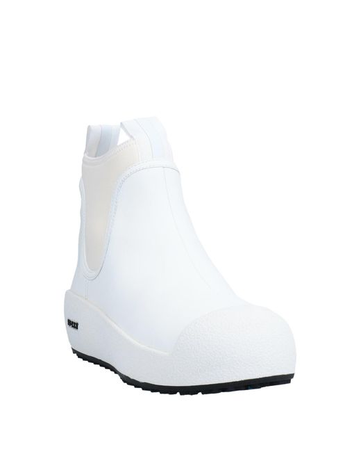 Bally White Ankle Boots