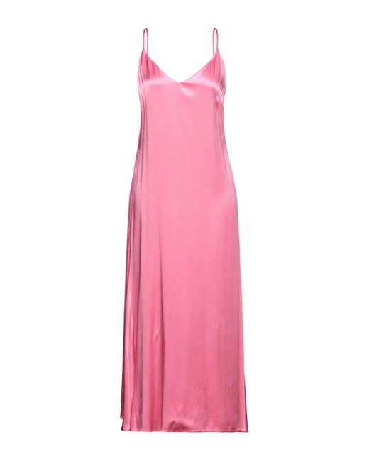 Isabelle Blanche Synthetic Long Dress in Fuchsia (Pink) | Lyst