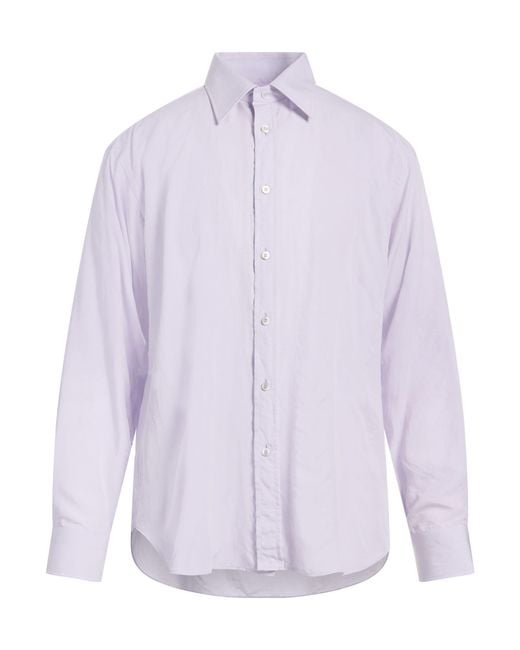 Tom Ford Purple Lilac Shirt Lyocell, Silk for men