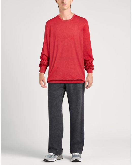 Gran Sasso Red Sweater Virgin Wool for men