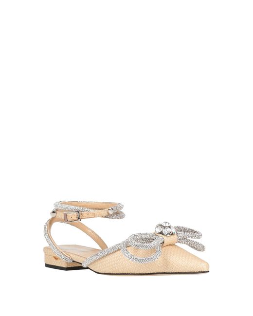 Mach & Mach Ballet Flats Natural Raffia