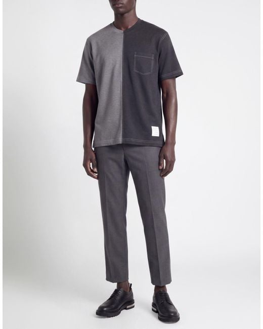 Thom Browne Black T-Shirt Cotton, Elastane for men