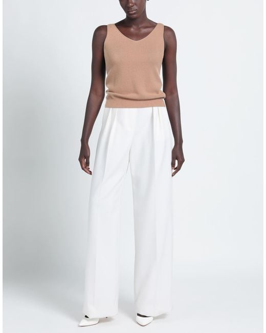 N.O.W. ANDREA ROSATI CASHMERE Natural Top Wool, Viscose, Cashmere, Nylon