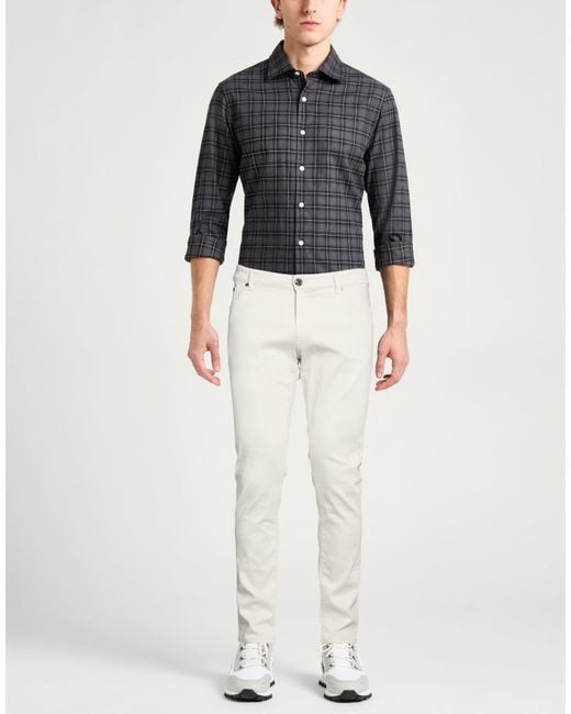 PT Torino White Pants Cotton, Elastane for men