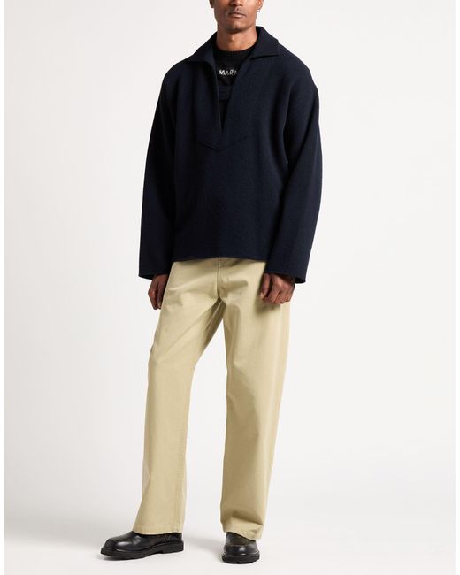 Alanui Blue Sweater Virgin Wool for men