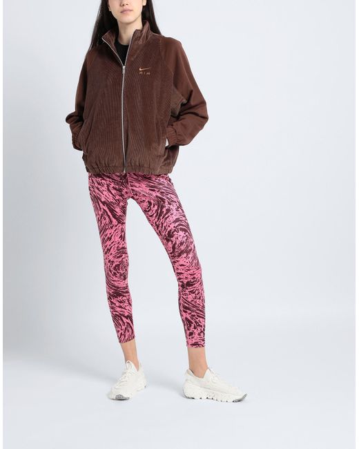 Nike Brown Air ' Corduroy Fleece Full-Zip Jacket Sweatshirt Cotton
