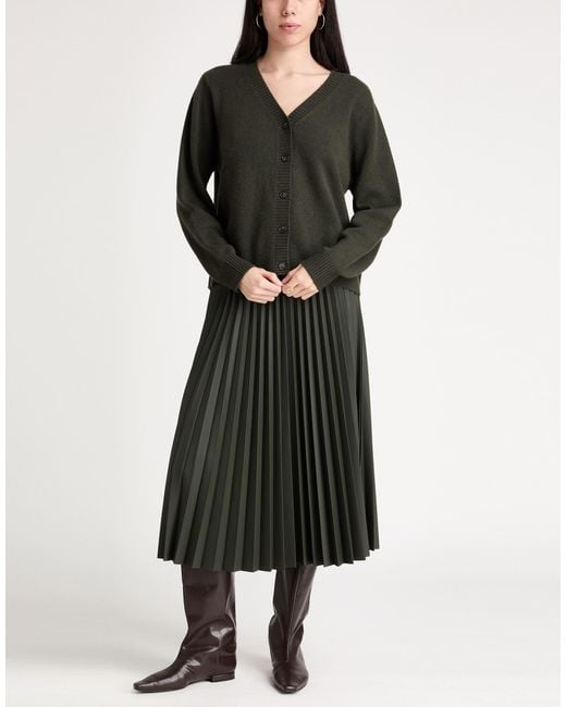 Repeat Cashmere Green Cardigan Cashmere