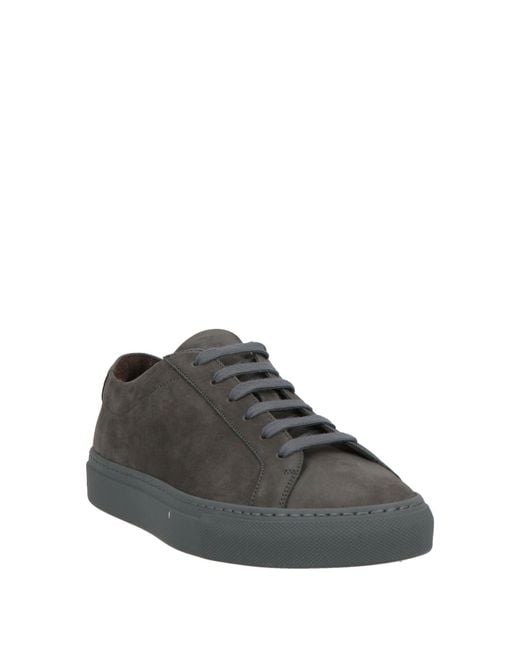 Moorer Gray Lead Sneakers Leather for men