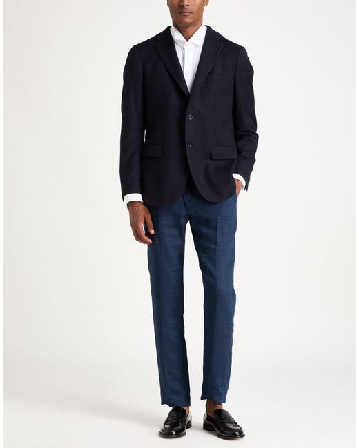 Boglioli Black Midnight Blazer Virgin Wool, Silk for men