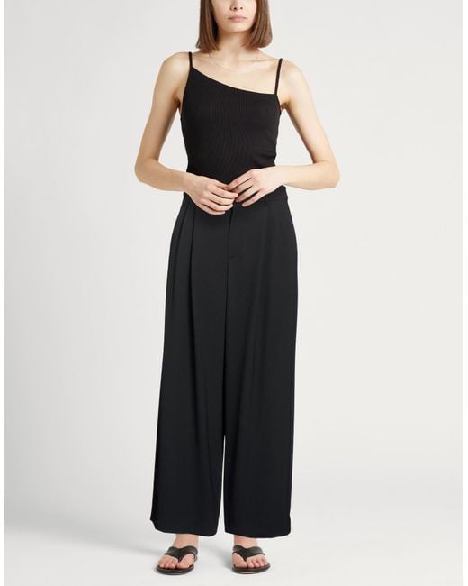 Max Mara Black Pants Polyester, Acetate