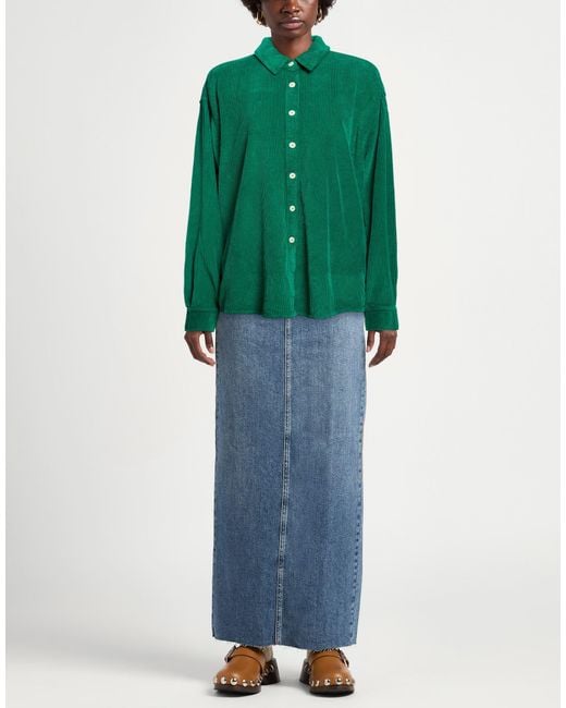 American Vintage Green Shirt Cotton