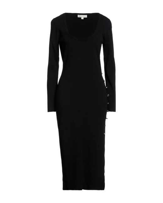 MICHAEL Michael Kors Black Midi-Kleid