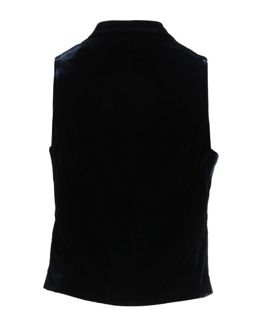 Giorgio Armani Black Midnight Tailored Vest Viscose, Cupro, Elastane for men