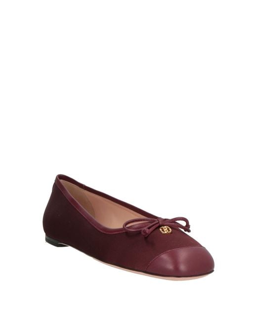 Bally Red Ballet Flats